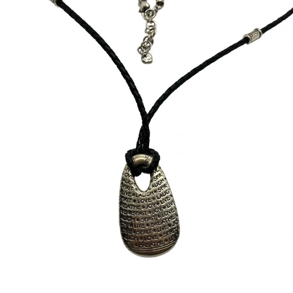 Brighton Elan Black and Silver Pendant Necklace - Picture 2 of 3